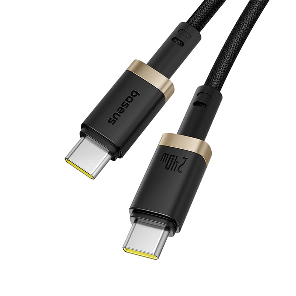 Baseus kabel Dura Series pro MacBook rychlonabíjení Type-C 1m zlatá černá - náhled 2