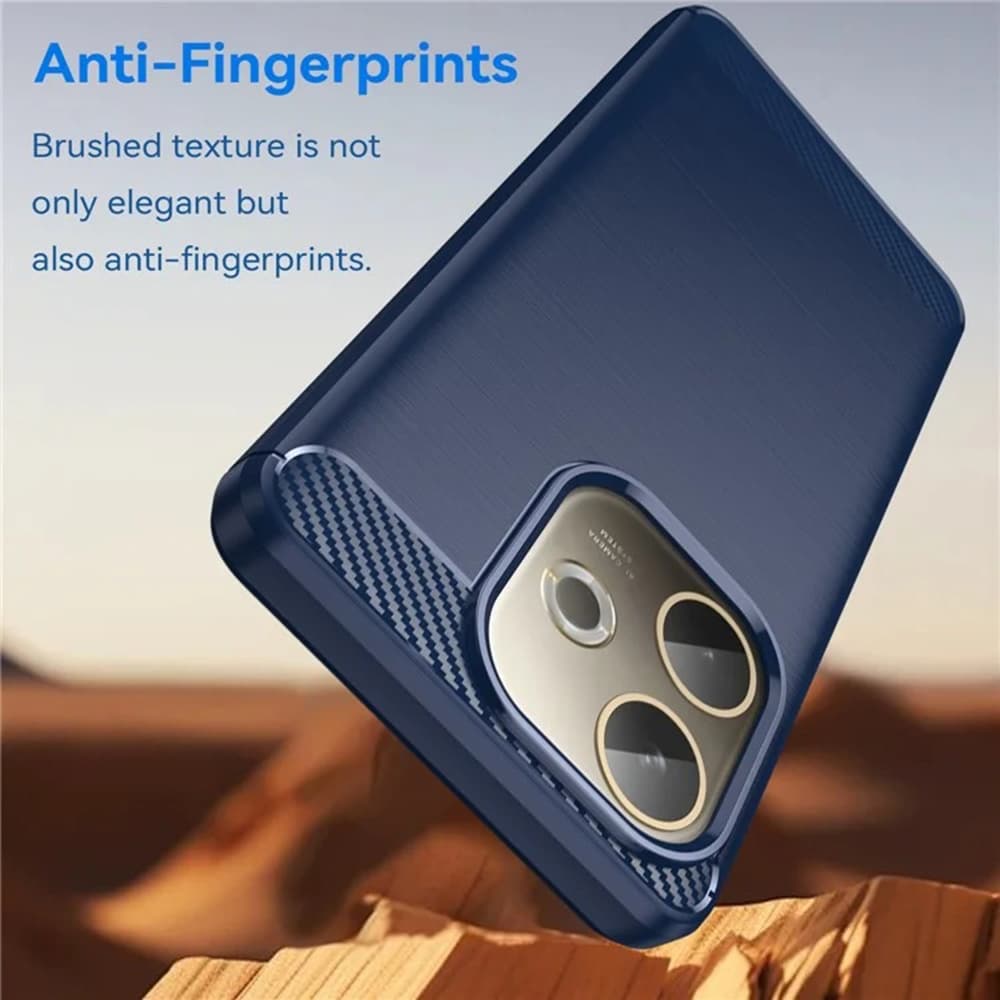 Techsuit Carbon Silicone pro Oppo A5 Pro 4G A5 Pro 5G modrý - náhled 2