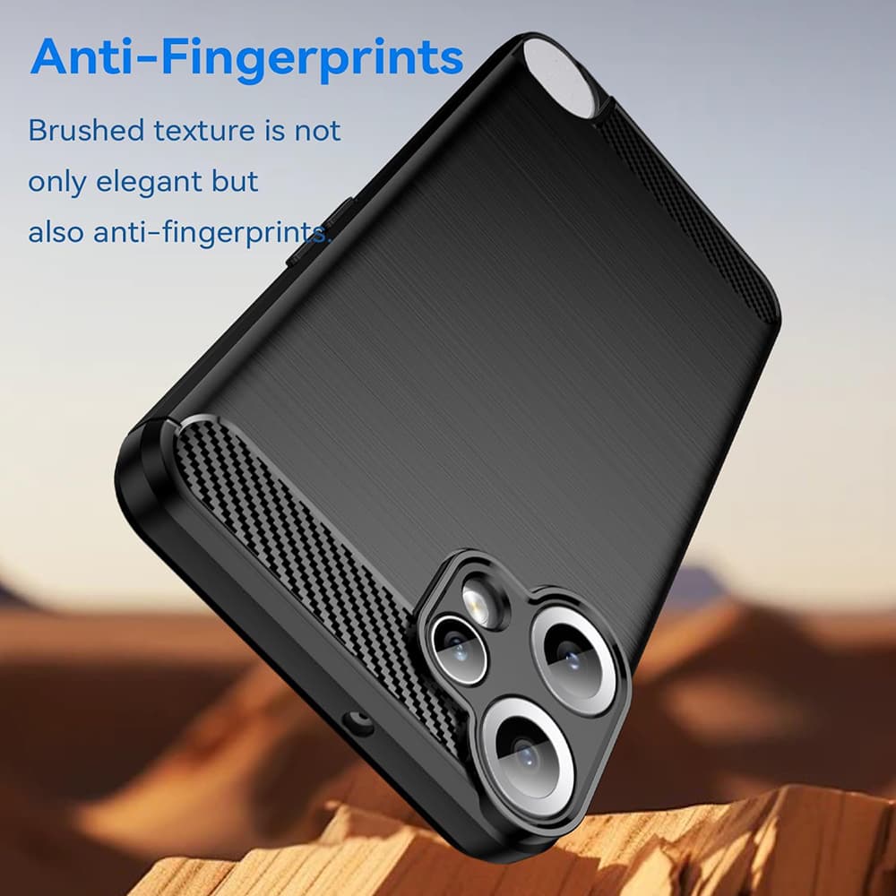 Telefon Nothing CMF Phone 2 Pro černý silikonový obal Techsuit Carbon - náhled 2