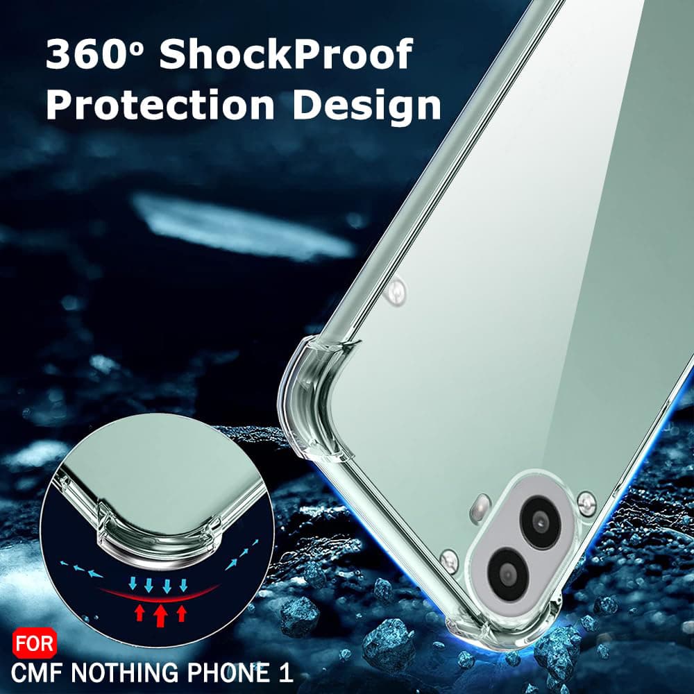 Techsuit Shockproof průhledný silikonový obal Nothing CMF Phone 2 Pro průhledný - náhled 2