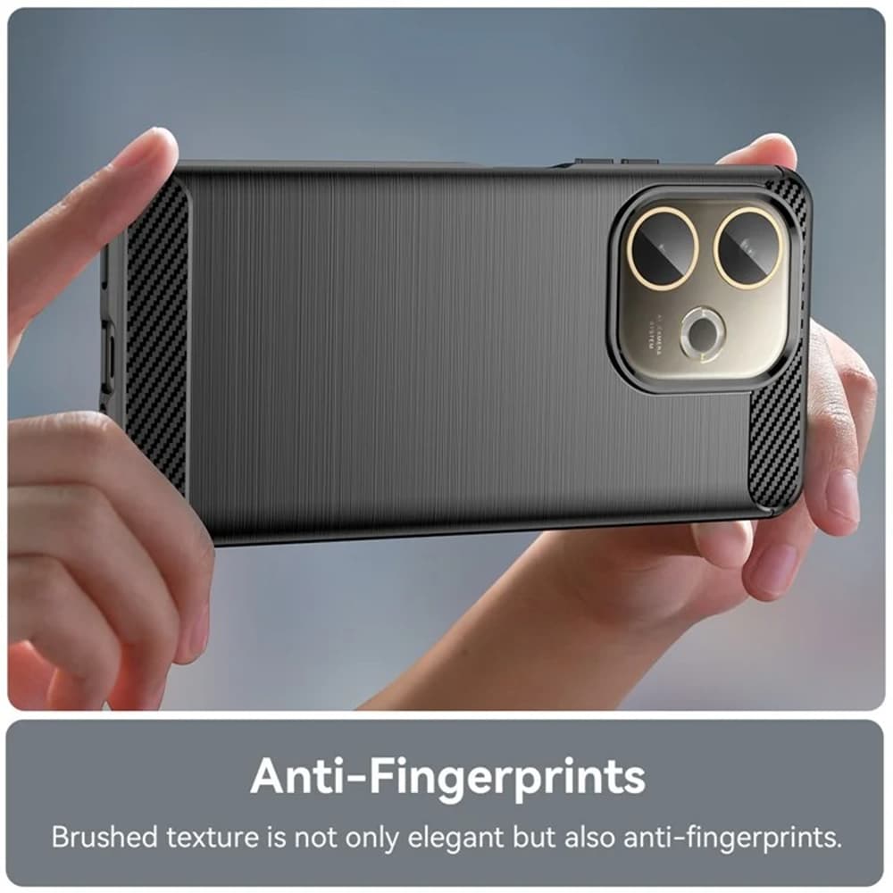 Techsuit Carbon Silicone pro Oppo Reno14 černý - náhled 2