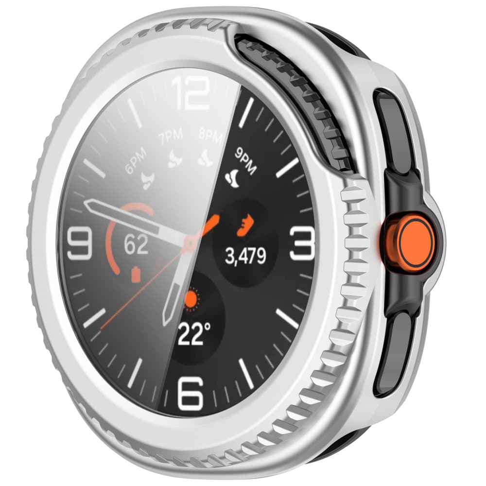 Techsuit Defense360 Pro s ochranným sklem pro Samsung Galaxy Watch8 Classic stříbrná - náhled 2