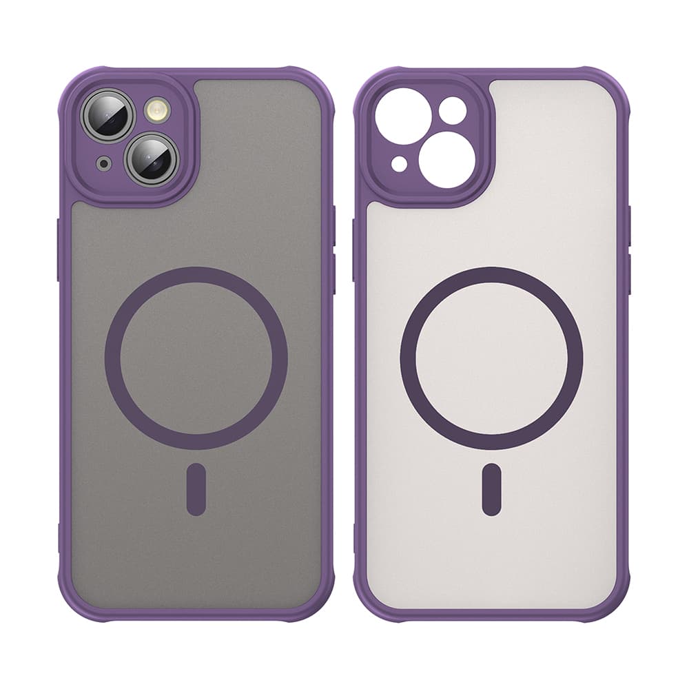 Techsuit HaloFrost II MagSafe pro iPhone 14 Plus fialová - náhled 2