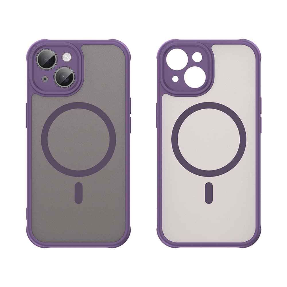 Techsuit HaloFrost II MagSafe pro iPhone 15 Plus fialová - náhled 2