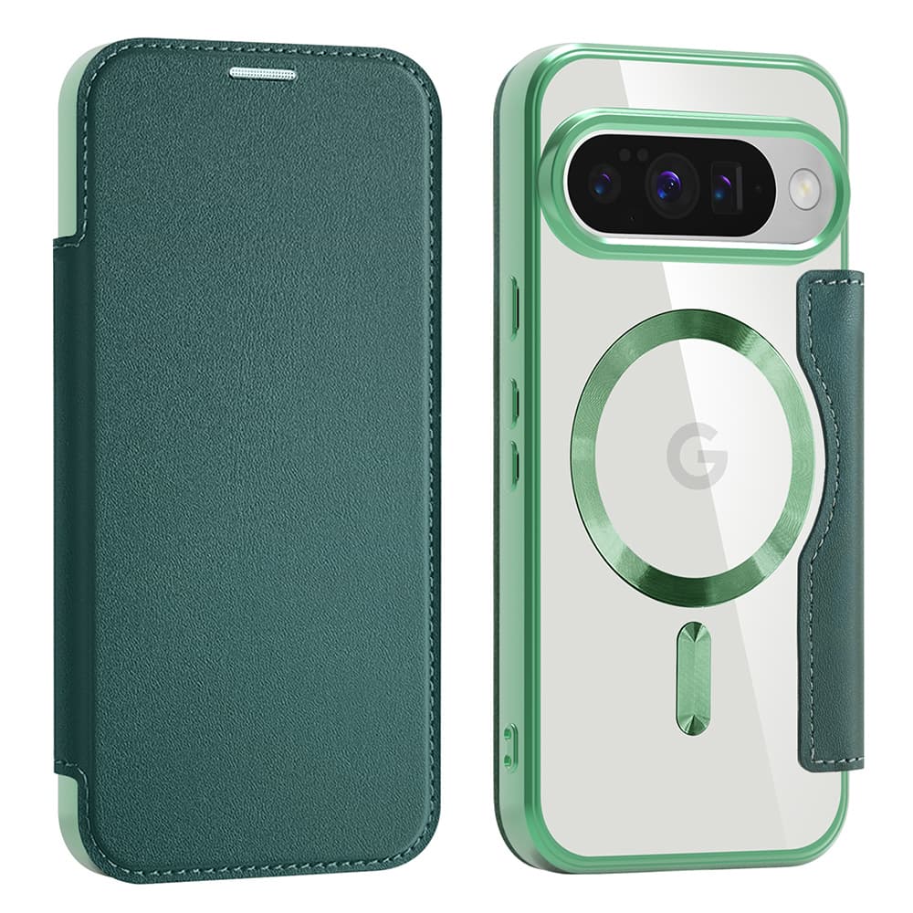 Pouzdro Techsuit SmartMag Book pro Google Pixel 10/10 Pro zelené - náhled 2