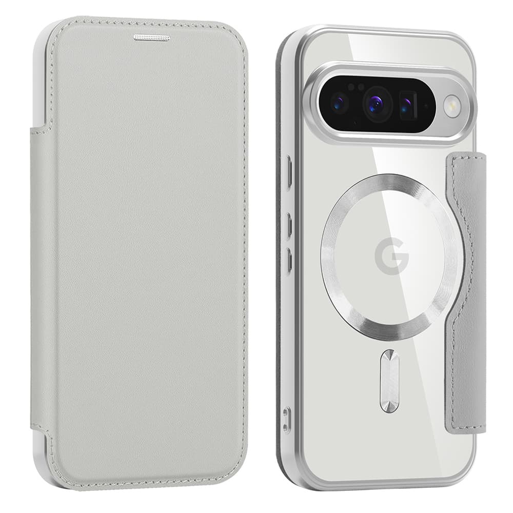 Techsuit SmartMag knížkové pouzdro Google Pixel 10 / 10 Pro šedé - náhled 2