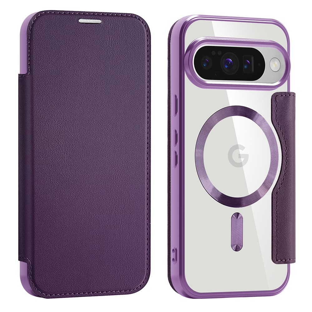 Pouzdro Techsuit SmartMag Book pro Google Pixel 10/10 Pro fialové - náhled 2