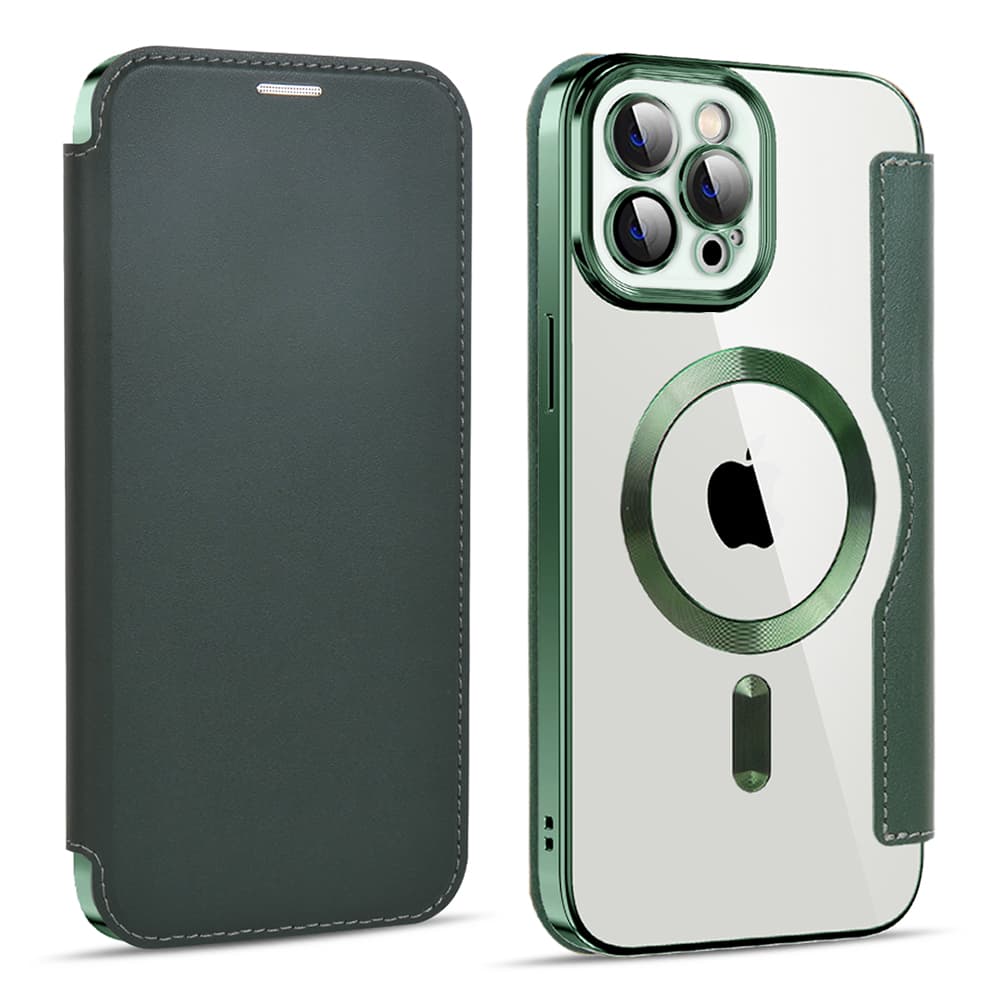 Pouzdro na knihu Techsuit SmartMag pro iPhone 11 Pro Max zelené - náhled 2