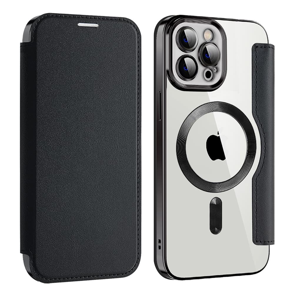Pouzdro na knihu Techsuit SmartMag iPhone 12 Pro Max černé - náhled 2