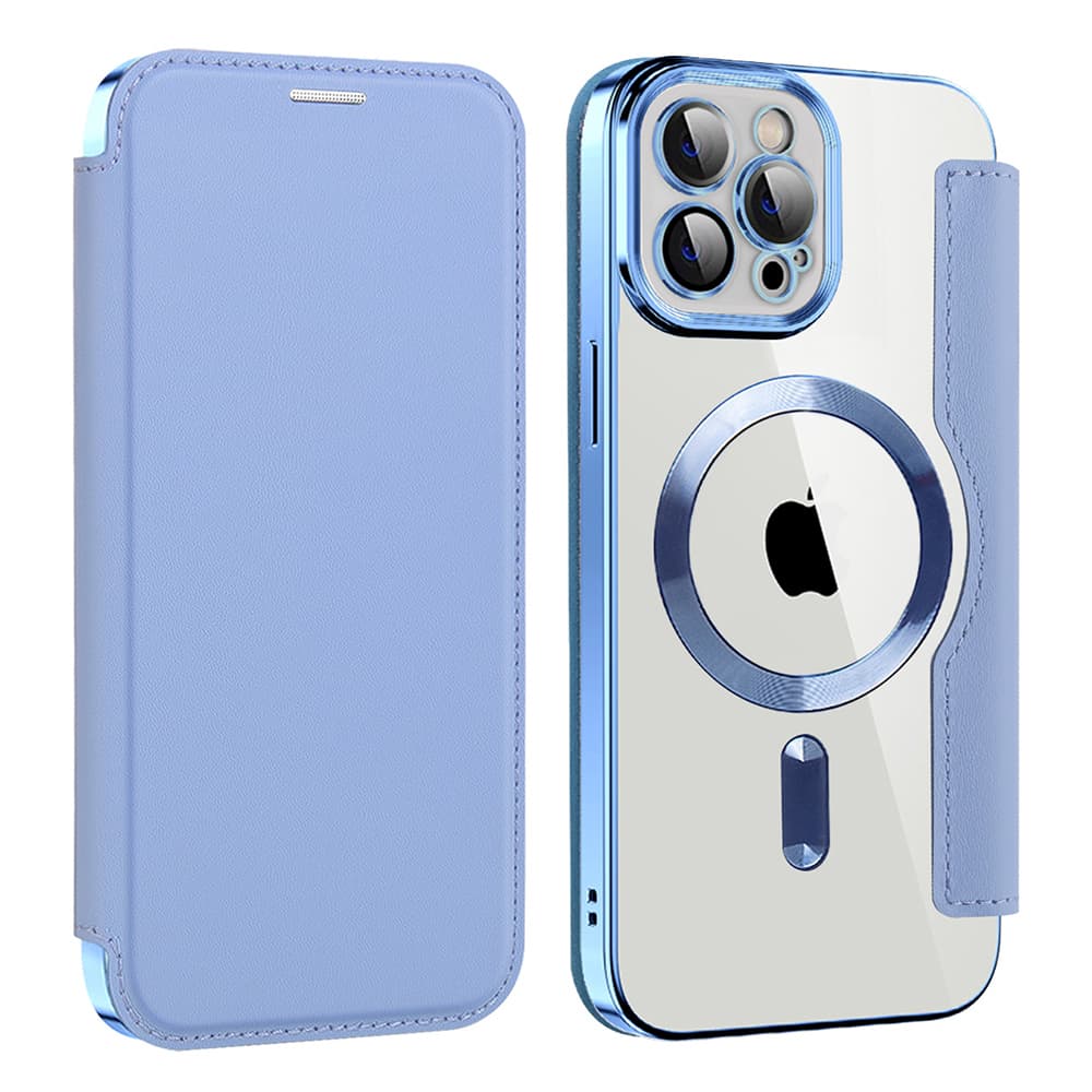 Pouzdro na knihu Techsuit SmartMag iPhone 12 Pro Max světle modré - náhled 2
