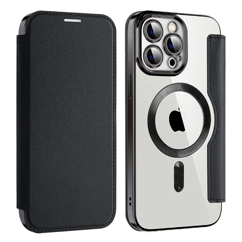 Pouzdro na knihu Techsuit SmartMag iPhone 13 Pro Max černé - náhled 2