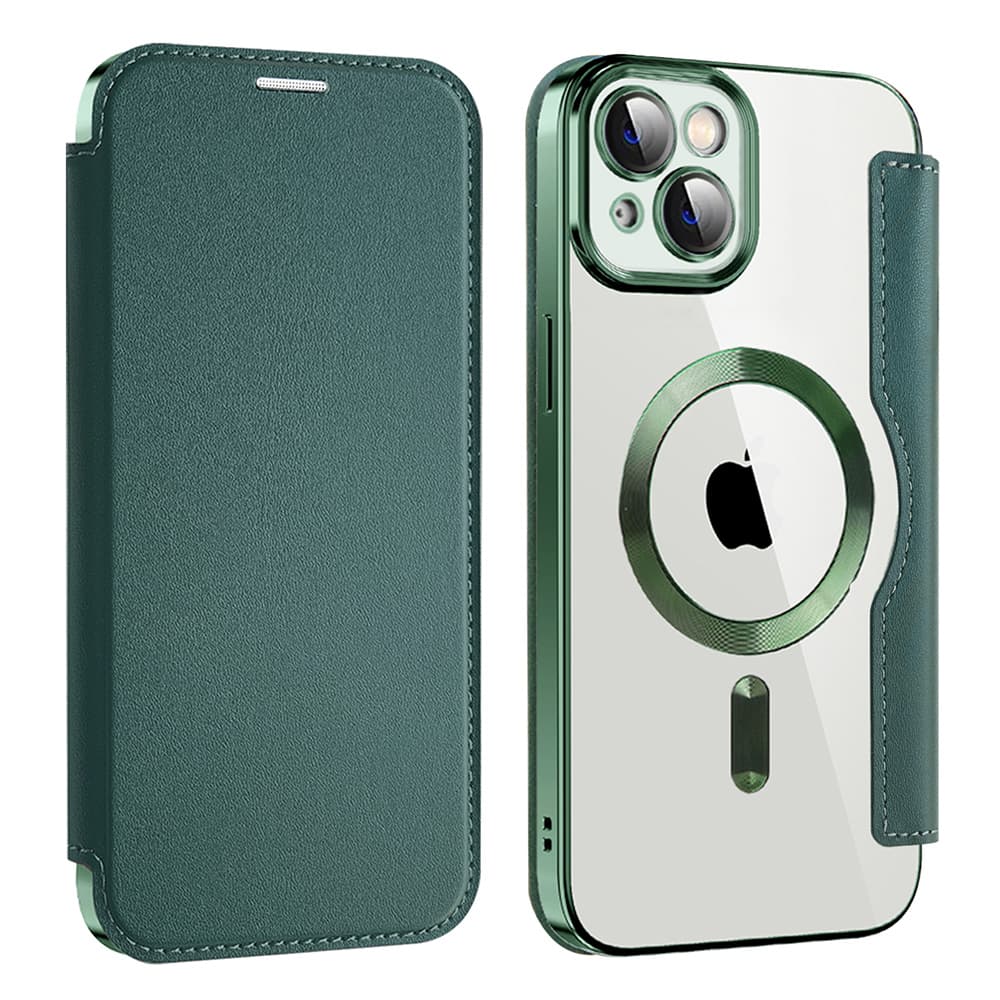 Pouzdro na knihu Techsuit SmartMag iPhone 14 Plus zelené - náhled 2