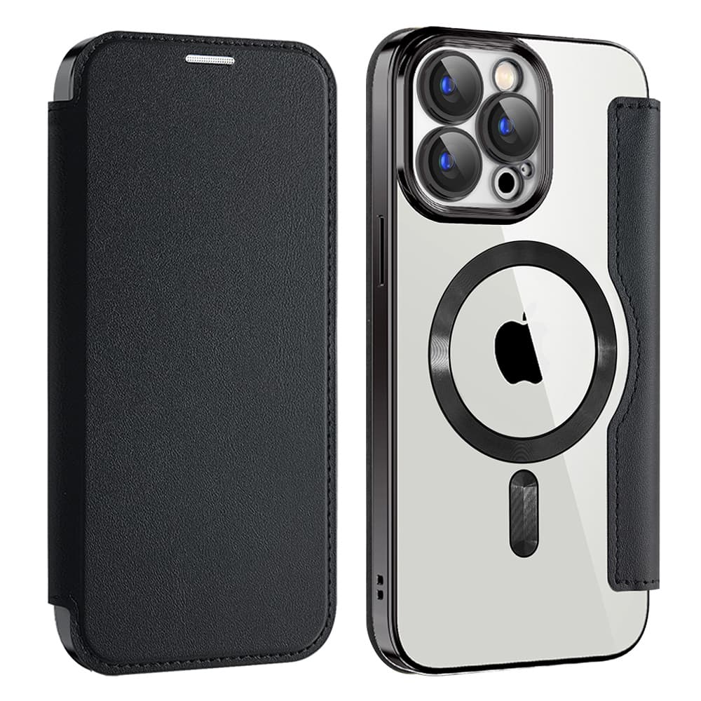 Pouzdro na knihu Techsuit SmartMag pro iPhone 15 Pro Max černé - náhled 2