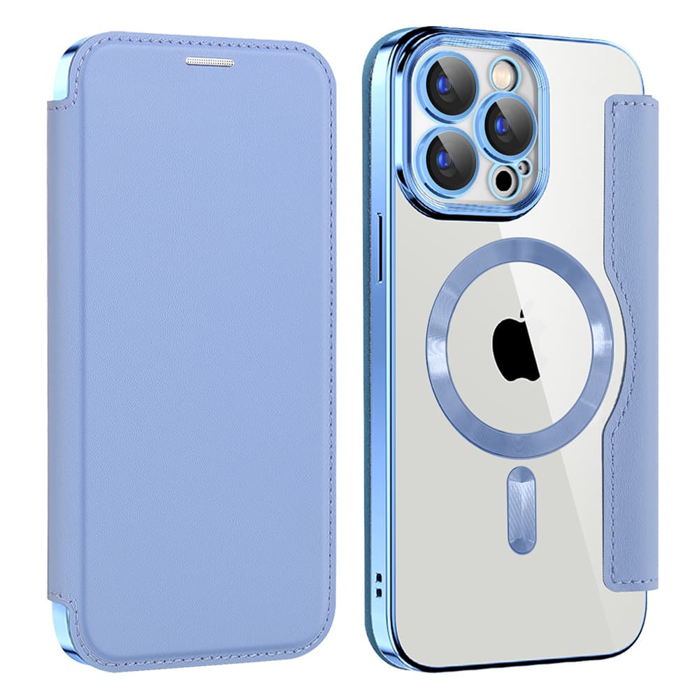 Pouzdro na knihu Techsuit SmartMag iPhone 15 Pro Max světle modrá - náhled 2