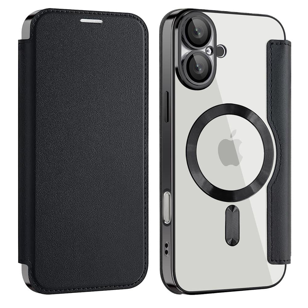 Pouzdro na knihu Techsuit SmartMag pro iPhone 16 Plus černé - náhled 2
