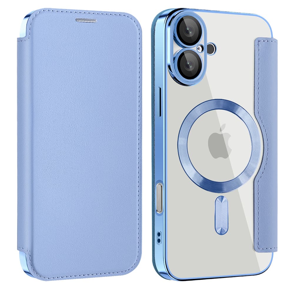 Pouzdro na knihu Techsuit SmartMag iPhone 16 Plus světle modrá - náhled 2