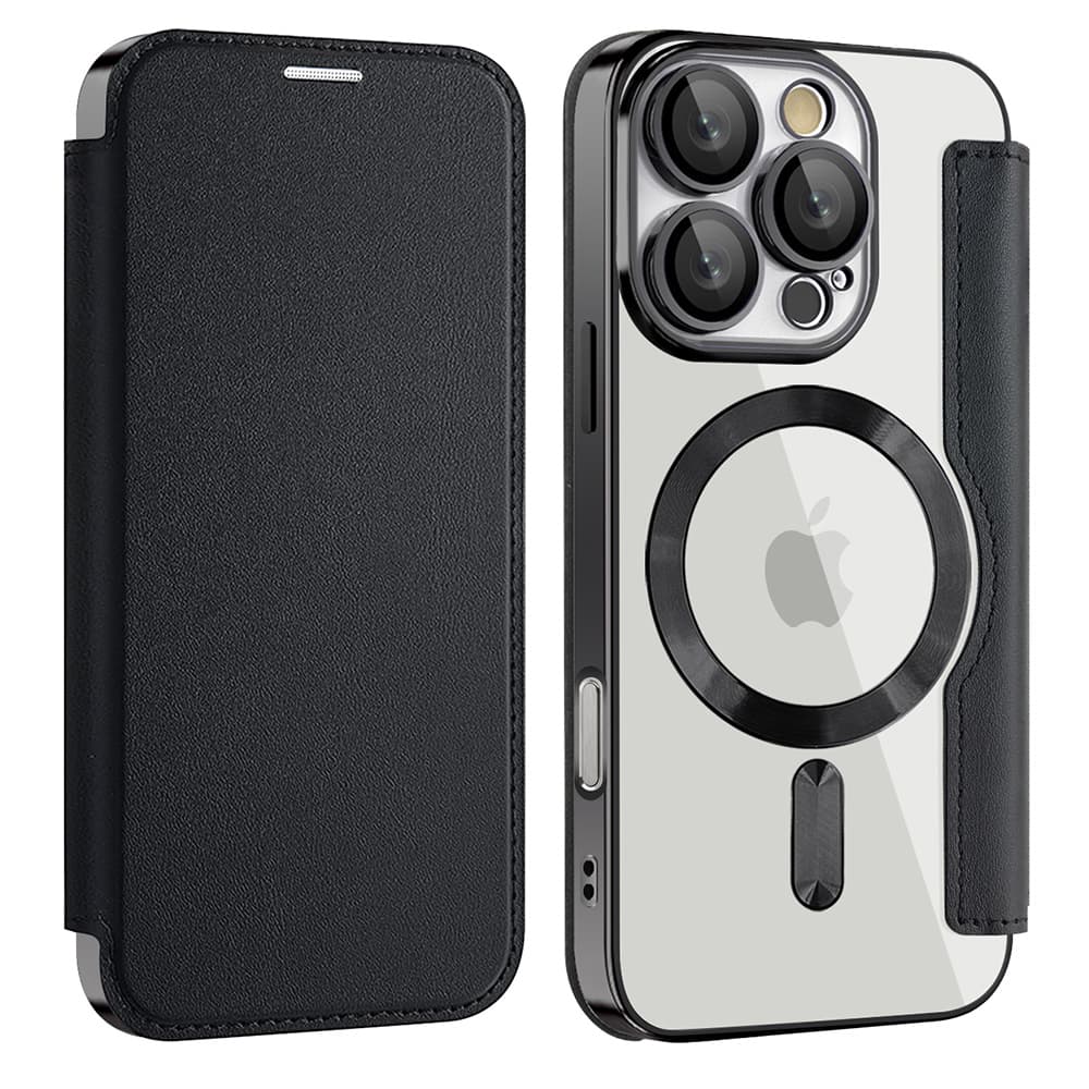 Pouzdro na knihu Techsuit SmartMag pro iPhone 16 Pro černé - náhled 2