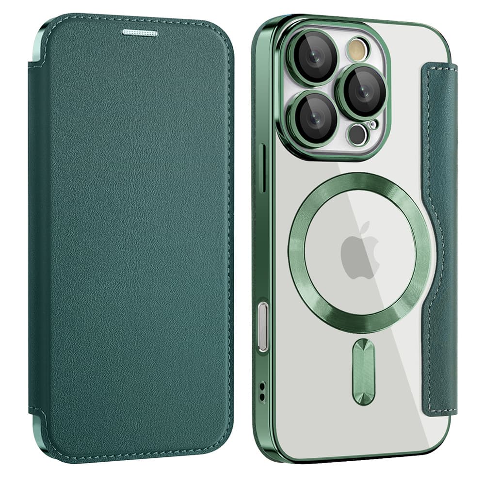 Pouzdro na knihu Techsuit SmartMag iPhone 16 Pro Max zelené - náhled 2