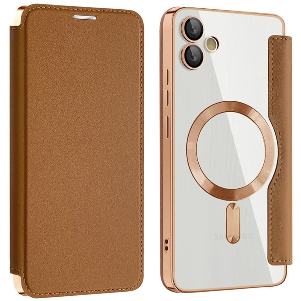 Pouzdro na knihu SmartMag pro Samsung Galaxy A05 hnědé - náhled 2