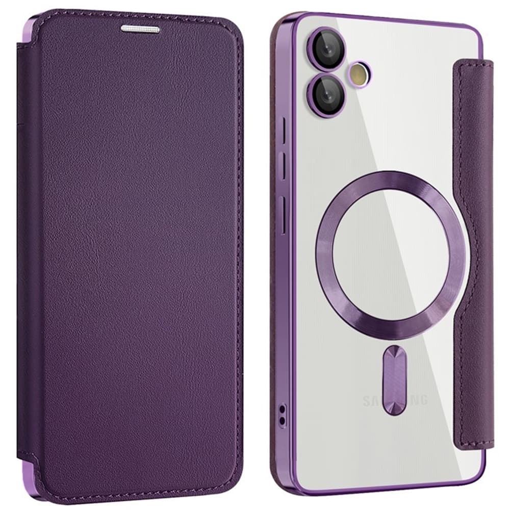 Pouzdro na knihu SmartMag pro Samsung Galaxy A05 fialové - náhled 2