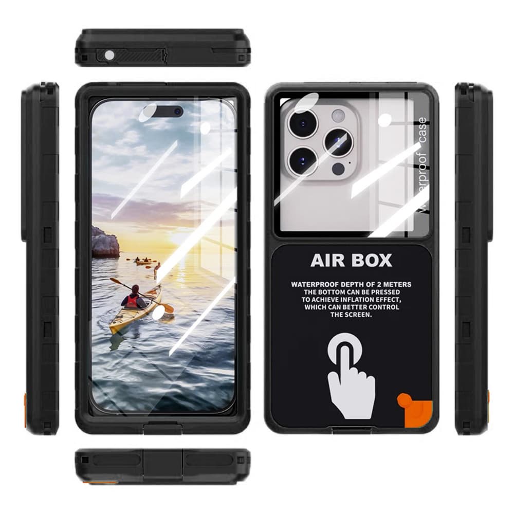 ShellBox AirBox vodotěsné pouzdro IP68 (max. 6.9 palce) černé - náhled 2