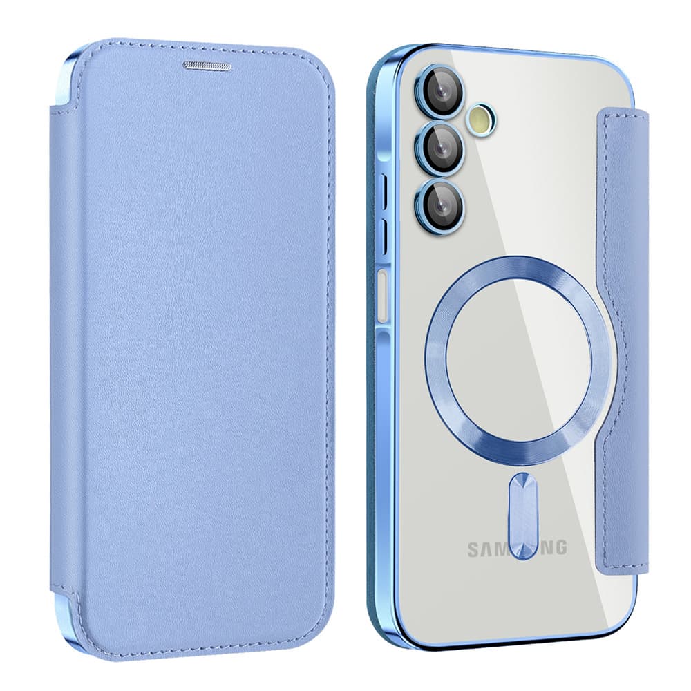 Pouzdro na knihu Techsuit SmartMag pro Samsung Galaxy A15 4G / A15 5G světle modré - náhled 2