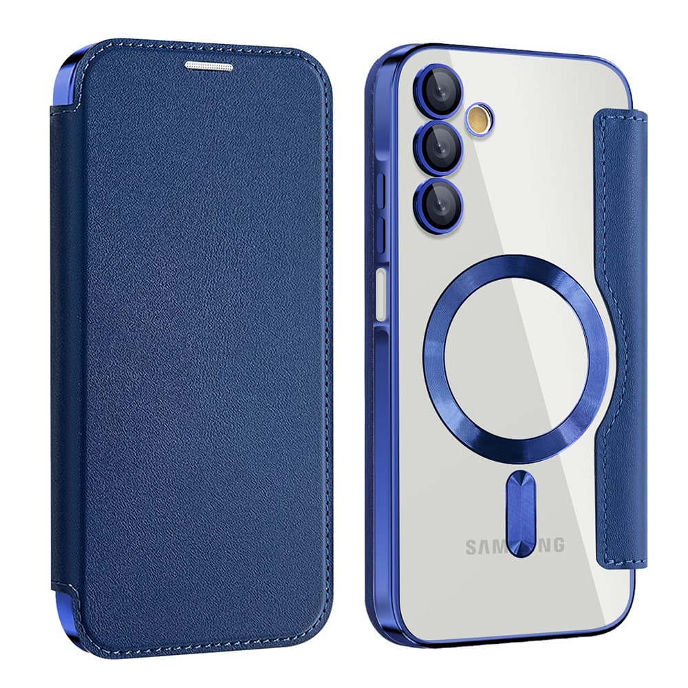 Techsuit SmartMag knižní pouzdro Samsung Galaxy A15 4G / A15 5G modré - náhled 2