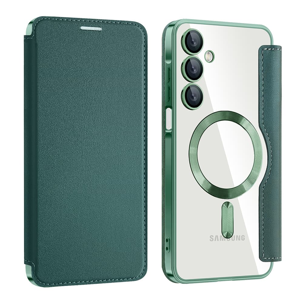Pouzdro na knihu Techsuit SmartMag pro Samsung Galaxy A16 4G A16 5G zelené - náhled 2