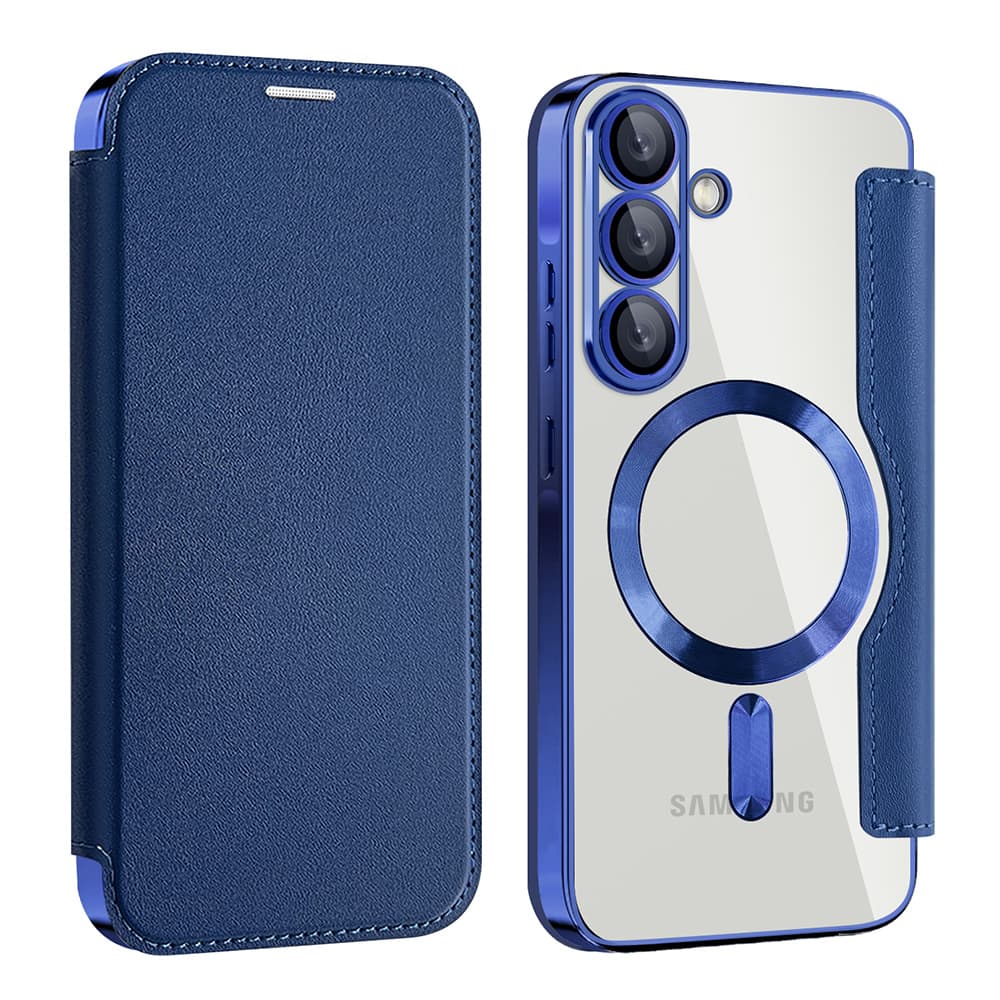 Pouzdro na knihu Techsuit SmartMag pro Samsung Galaxy A56 5G modré - náhled 2