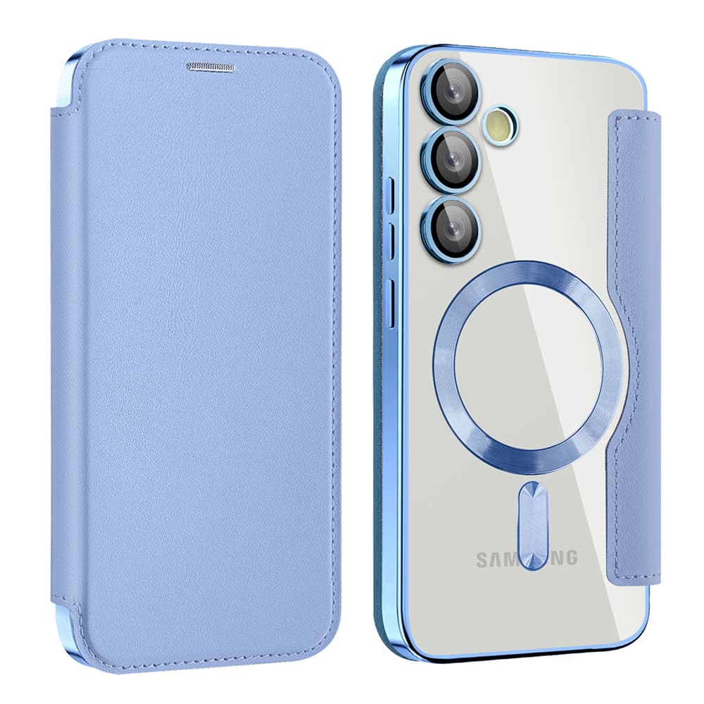 Pouzdro na knihu Techsuit SmartMag pro Samsung Galaxy S23 FE světle modré - náhled 2
