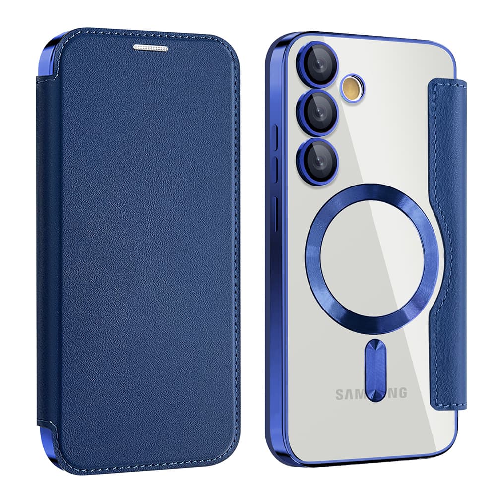 Pouzdro na knihu Techsuit SmartMag pro Samsung Galaxy S23 Plus modré - náhled 2