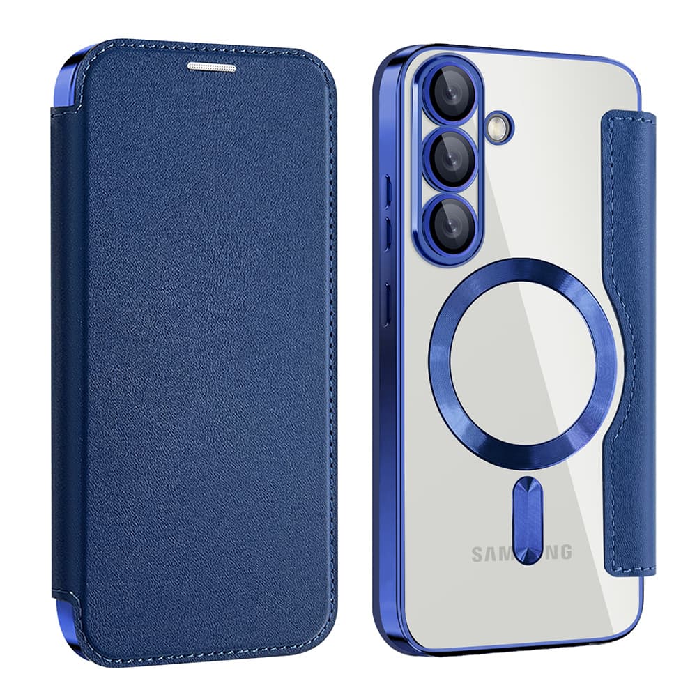 Pouzdro na knihu Techsuit SmartMag Samsung Galaxy S25 Plus modré - náhled 2