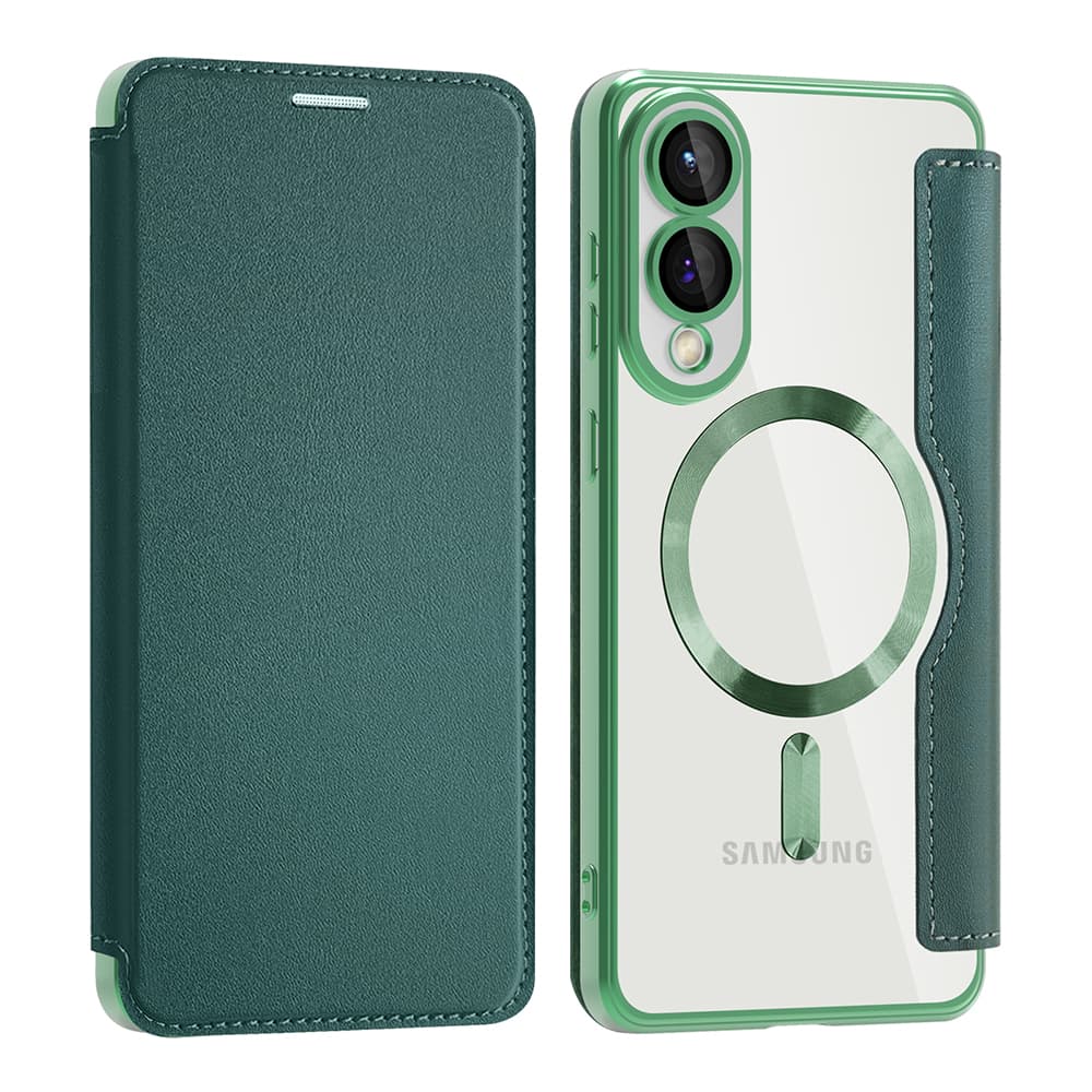 Pouzdro na knihu Techsuit SmartMag pro Samsung Galaxy S25 Edge zelené - náhled 2