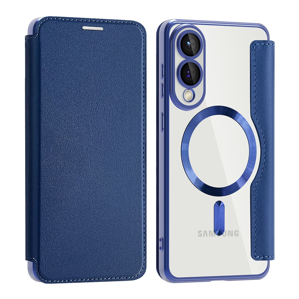 Pouzdro na knihu Techsuit SmartMag Samsung Galaxy S25 Edge modré - náhled 2