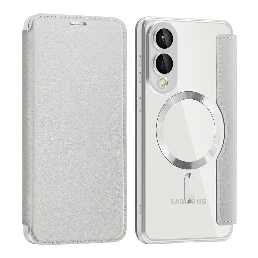 Pouzdro na knihu Techsuit SmartMag pro Samsung Galaxy S25 Edge šedé - náhled 2