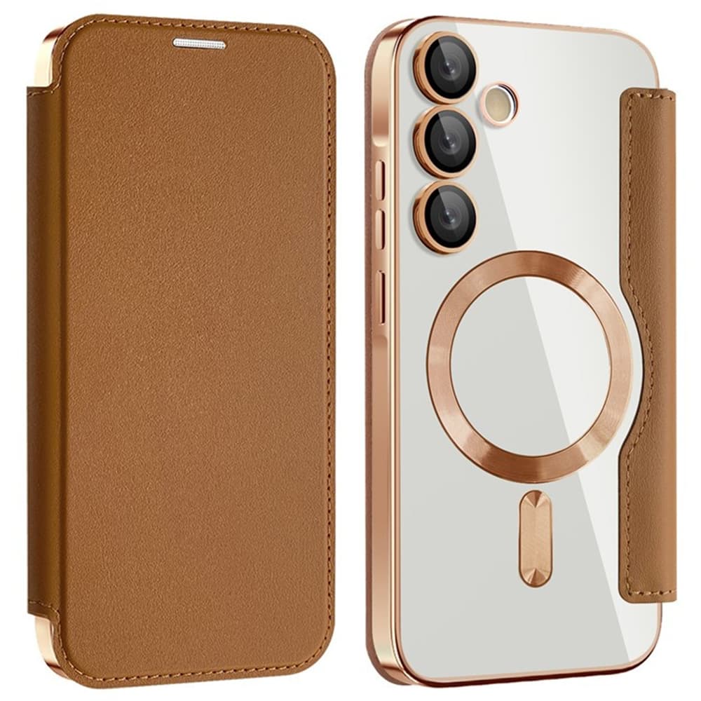 Pouzdro na knihu Techsuit SmartMag pro Samsung Galaxy A35 5G hnědé - náhled 2