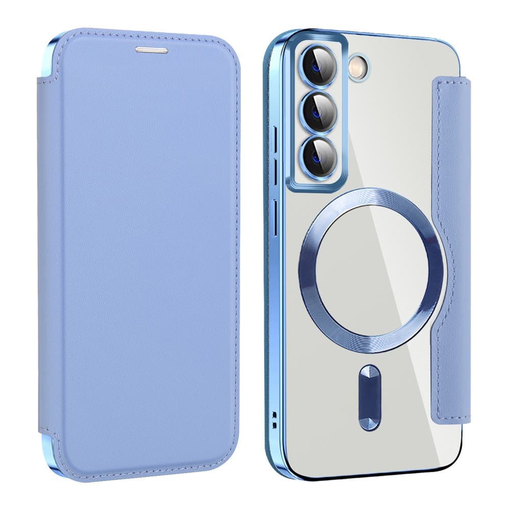 Pouzdro na knihu Techsuit SmartMag pro Samsung Galaxy S22 5G světle modré - náhled 2