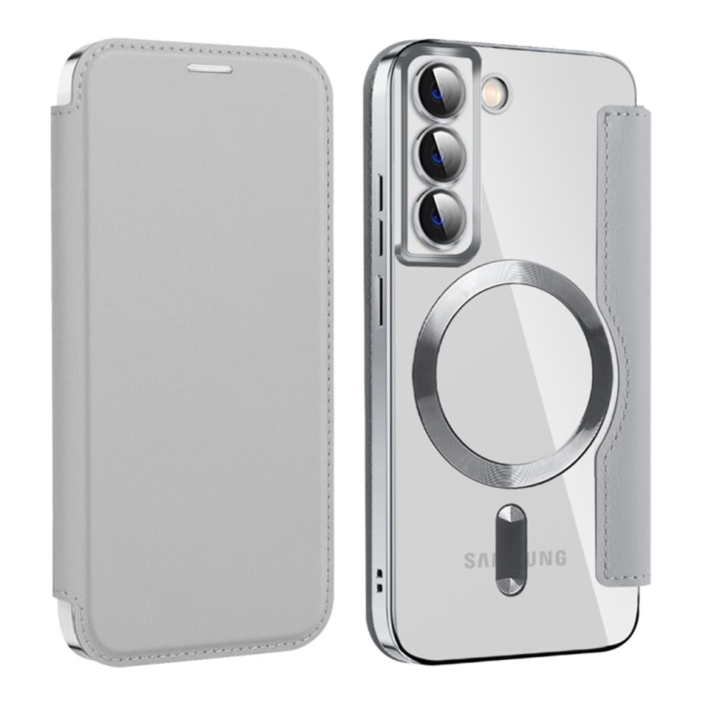 Pouzdro na knihu Techsuit SmartMag pro Samsung Galaxy S22 5G šedé - náhled 2