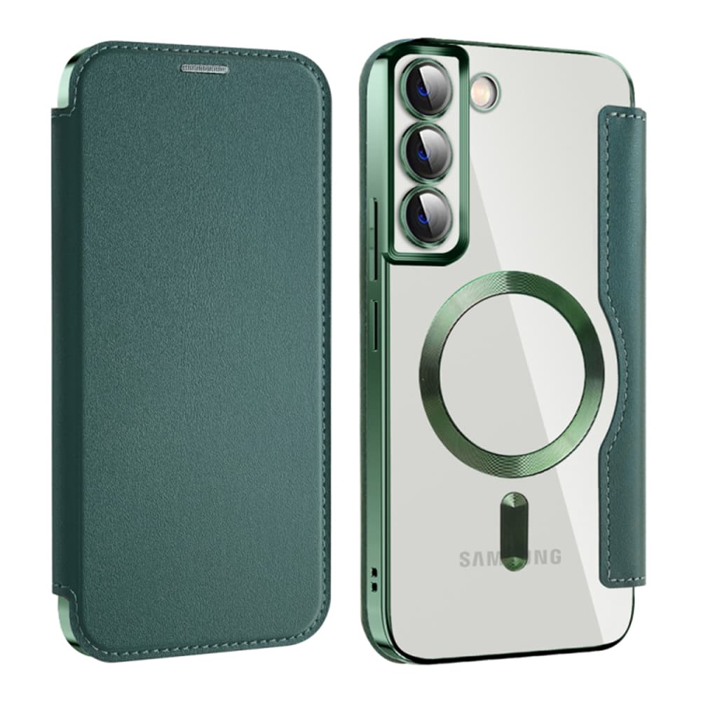 Pouzdro na knihu Techsuit SmartMag pro Samsung Galaxy S22 Plus 5G zelené - náhled 2