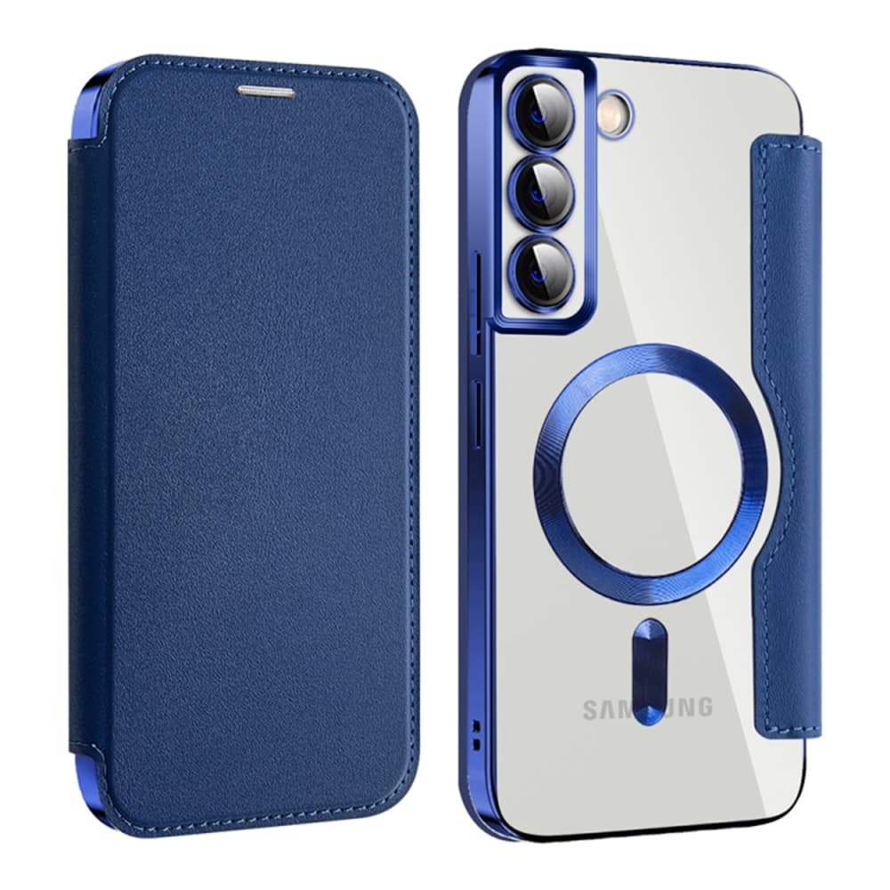 Pouzdro na knihu Techsuit SmartMag pro Samsung Galaxy S22 Plus 5G modré - náhled 2