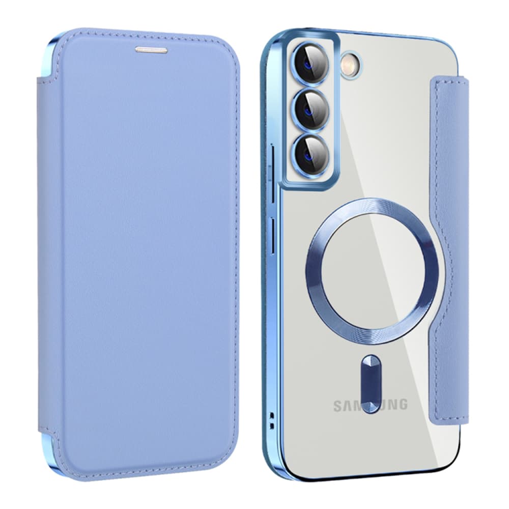 Pouzdro na knihu Techsuit SmartMag pro Samsung Galaxy S22 Plus 5G světle modré - náhled 2