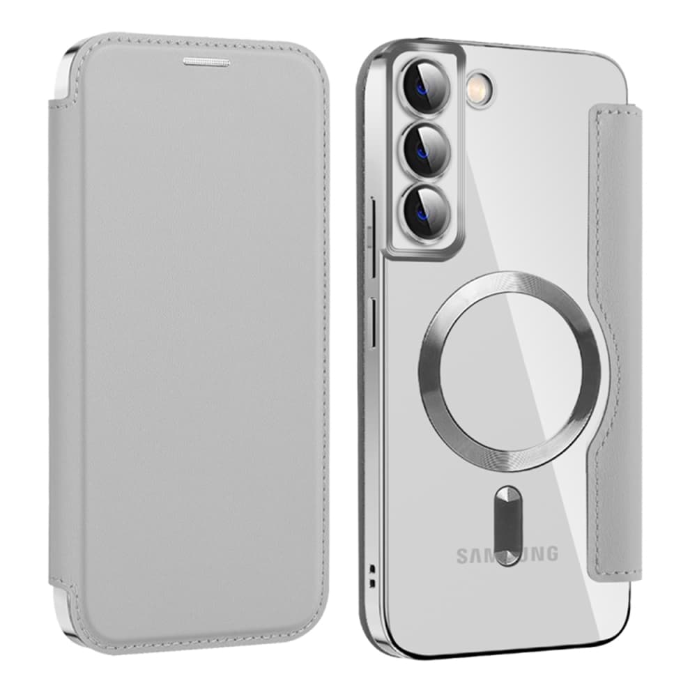 Pouzdro na knihu Techsuit SmartMag pro Samsung Galaxy S22 Plus 5G šedé - náhled 2