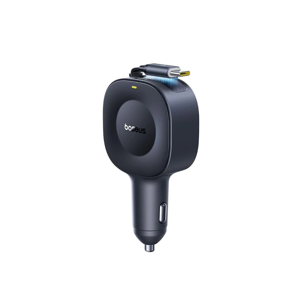 Baseus Car Charger PrimeTrip VR2 s navíjecím kabelem 2 x Type-C 30W černý - náhled 2