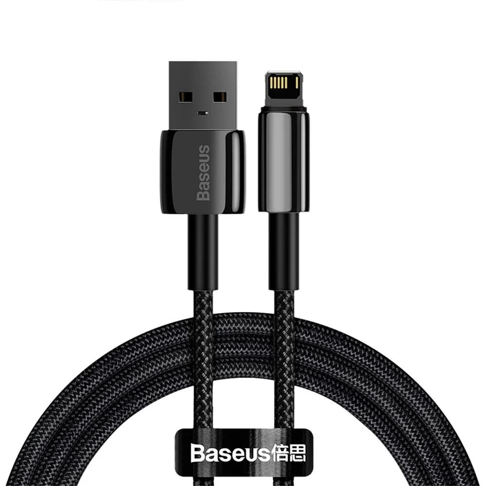 Baseus Data Cable Tungsten Gold USB-A na Lightning 2m černý - náhled 2