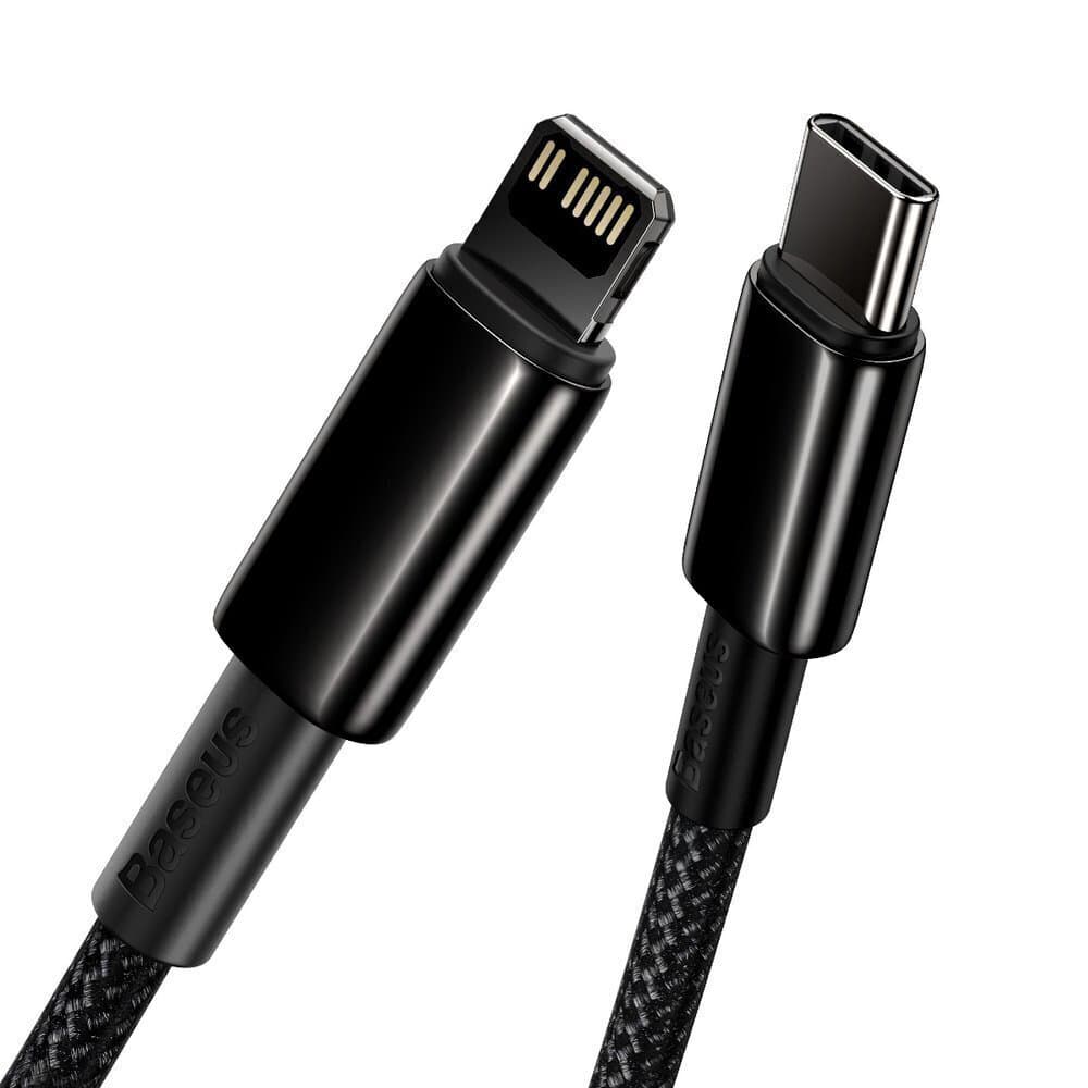 Baseus Data Cable Tungsten Gold Type-C na Lightning 20W 2m černá - náhled 2