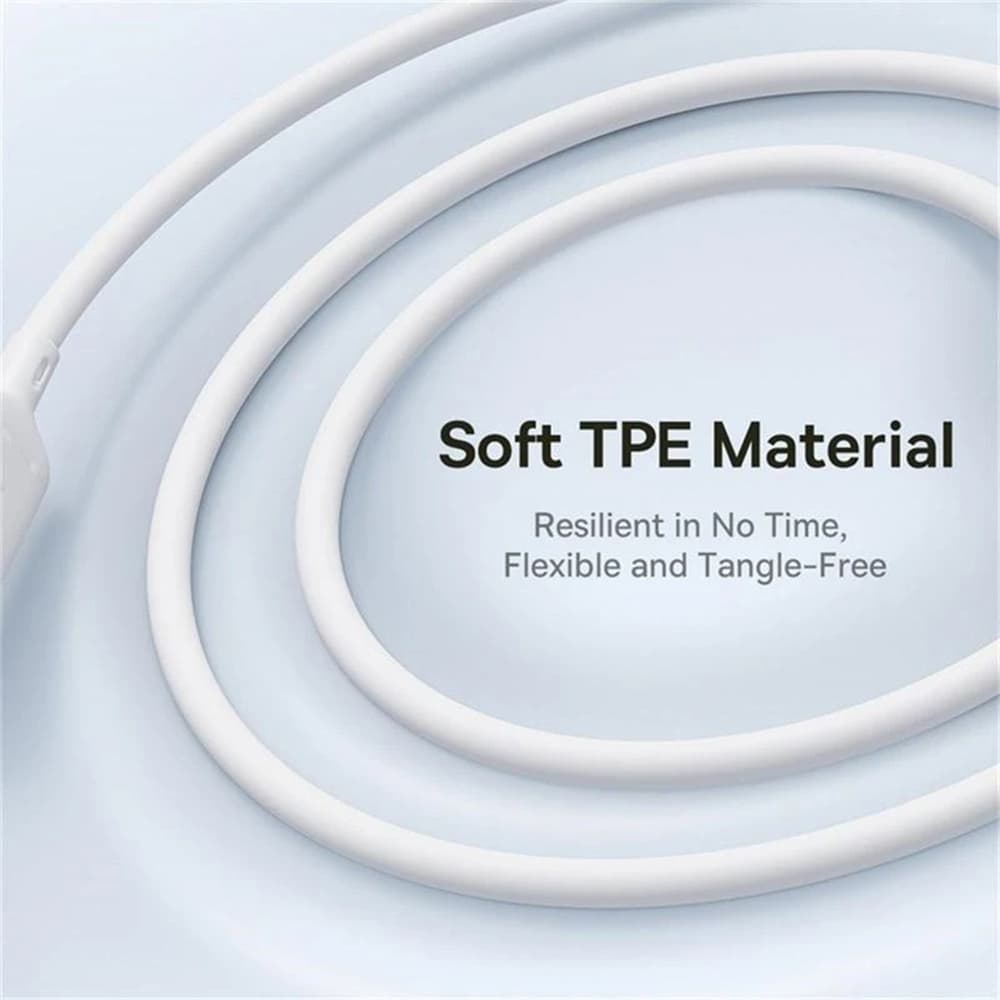 Baseus Data Cable Silky 100W 1.5m Moon White Rychlé nabíjení Type-C Micro-USB Lightning USB-C - náhled 2