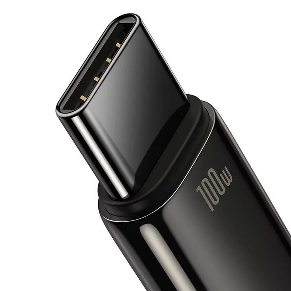 Baseus Data Cable Tungsten Gold USB na Type-C Super Fast Charge 100W 1m černý - náhled 2