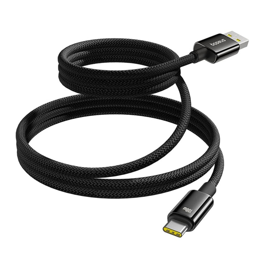 Baseus Data Cable Tungsten Gold Type-C na USB Super Fast Charge 100W 480Mbps 1m černá - náhled 2