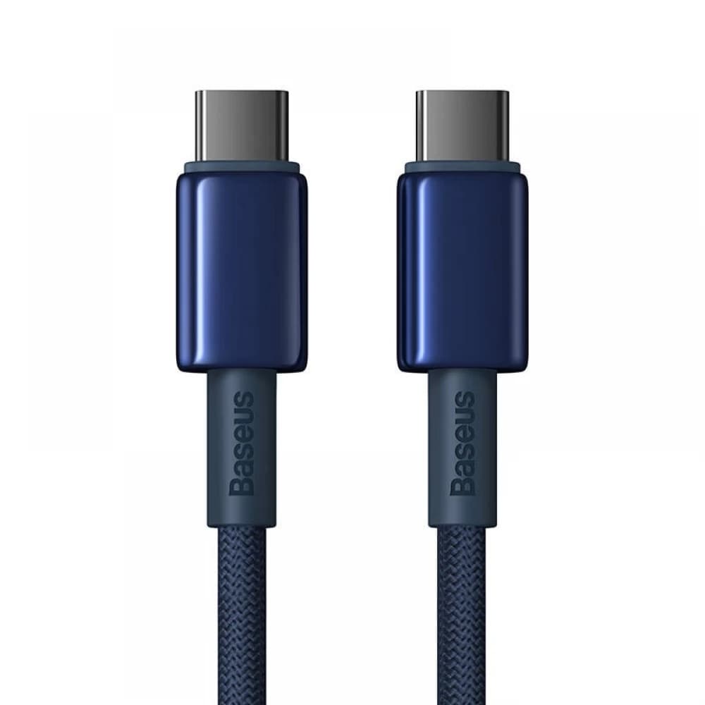 Baseus Data Cable Tungsten Gold Type-C na Type-C 100W 1m tmavě modrá - náhled 2