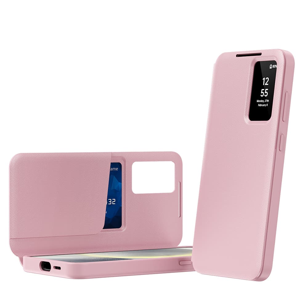 Techsuit SmartView Series pro Samsung Galaxy S23 Plus růžová - náhled 2